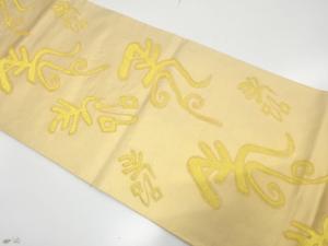 寿模様織り出し　全通袋帯